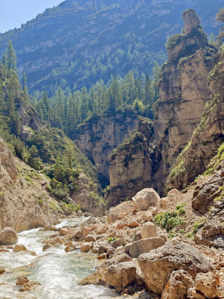 Fanes Schlucht in den Dolomiten